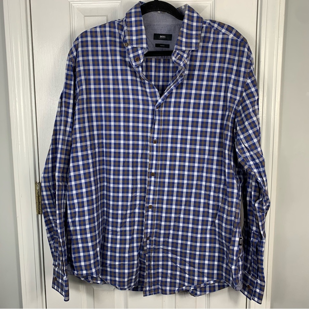 Boss Hugo Boss Button Down Slim Fit Shirt Size 2XL